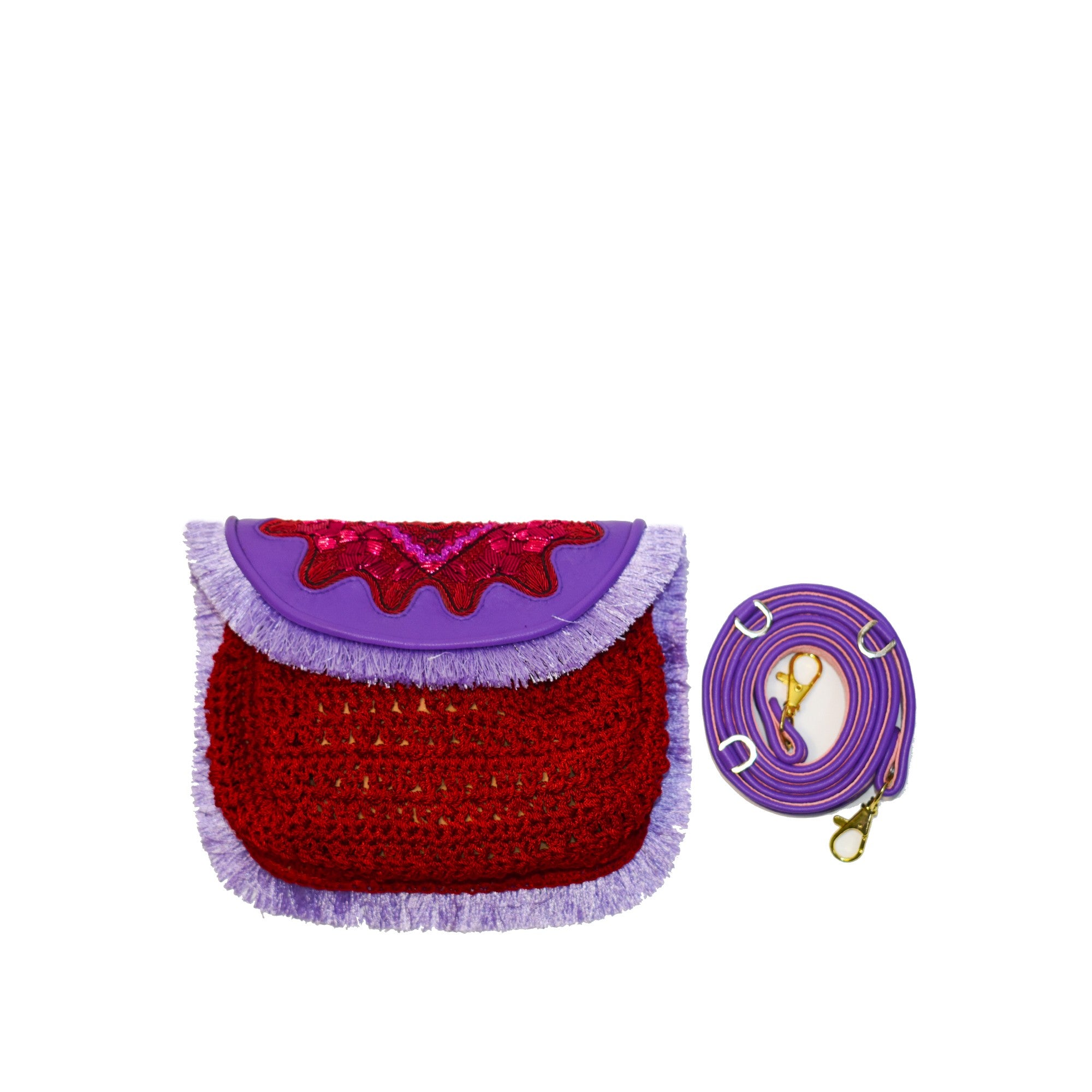 MINI ACCORDION HANDBAG - CROCHET