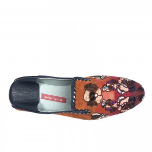 FRIDA MOCCASIN - MULTI RED