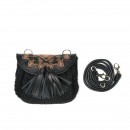 Meher KakaliaMINI ACCORDION BAG - WOOL BLACK+BLACK/OSIRIS GOLD