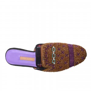 QUEEN PARATY SLIPPER - TARTAN GLENN/EGUN