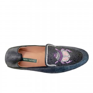 Meher Kakalia - Scarab Moccasin - Shiny Black