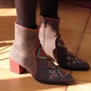 Meher KakaliaQUEEN POINT HEEL - BEATEN BROWN/RHOTKO