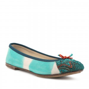 turquoise ballet shoes