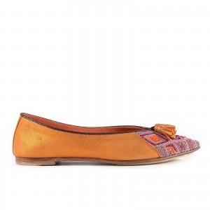 Meher Kakalia - Freya Point Ballet Flat - burma/village pink