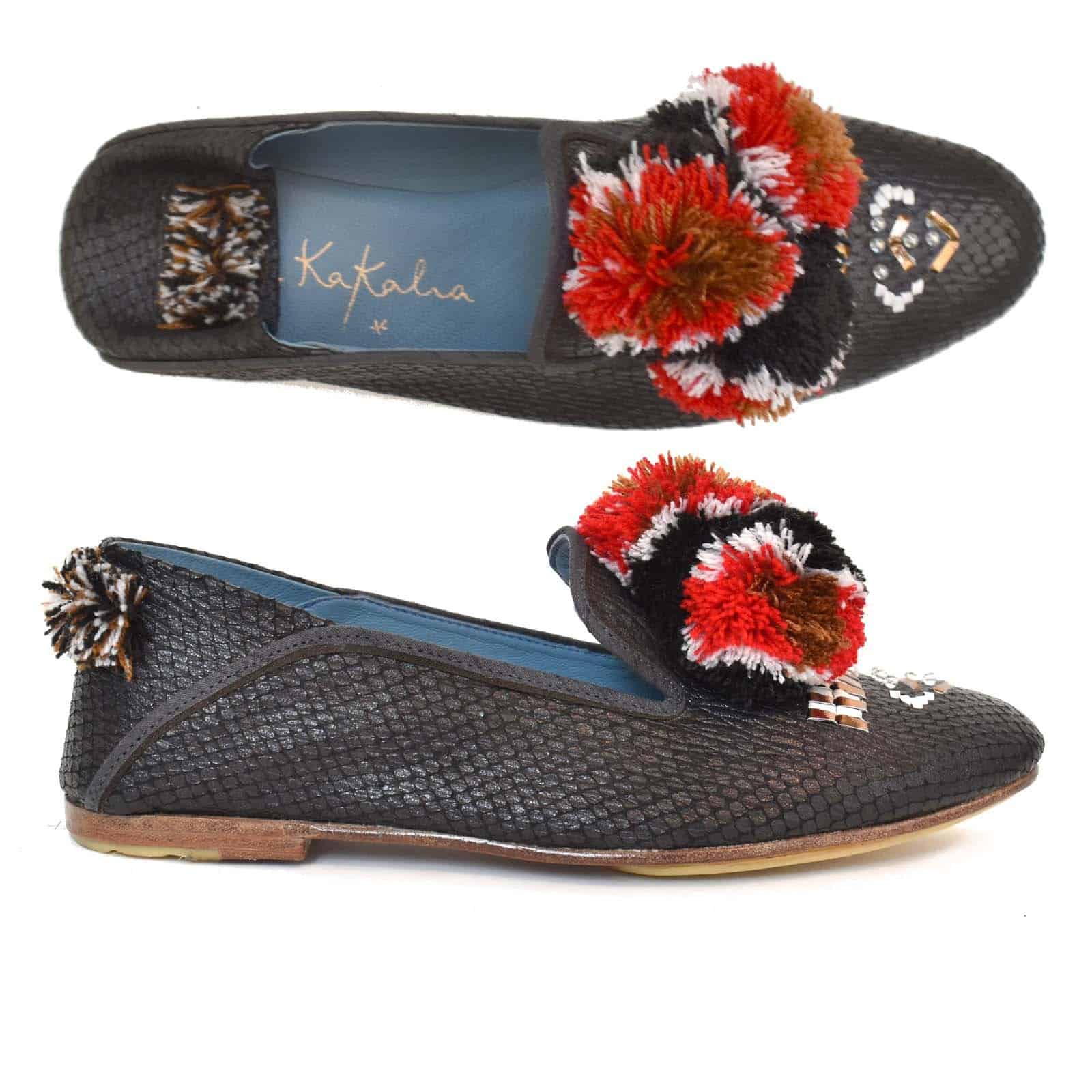 Meher Kakalia - BAY MOCCASIN - snake black