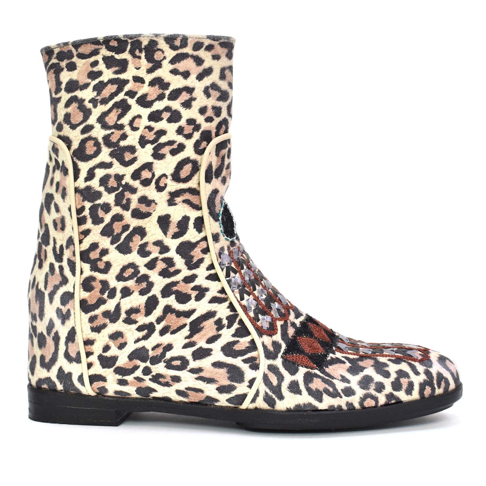 Meher Kakalia - KANDY WEDGE - leopard cream