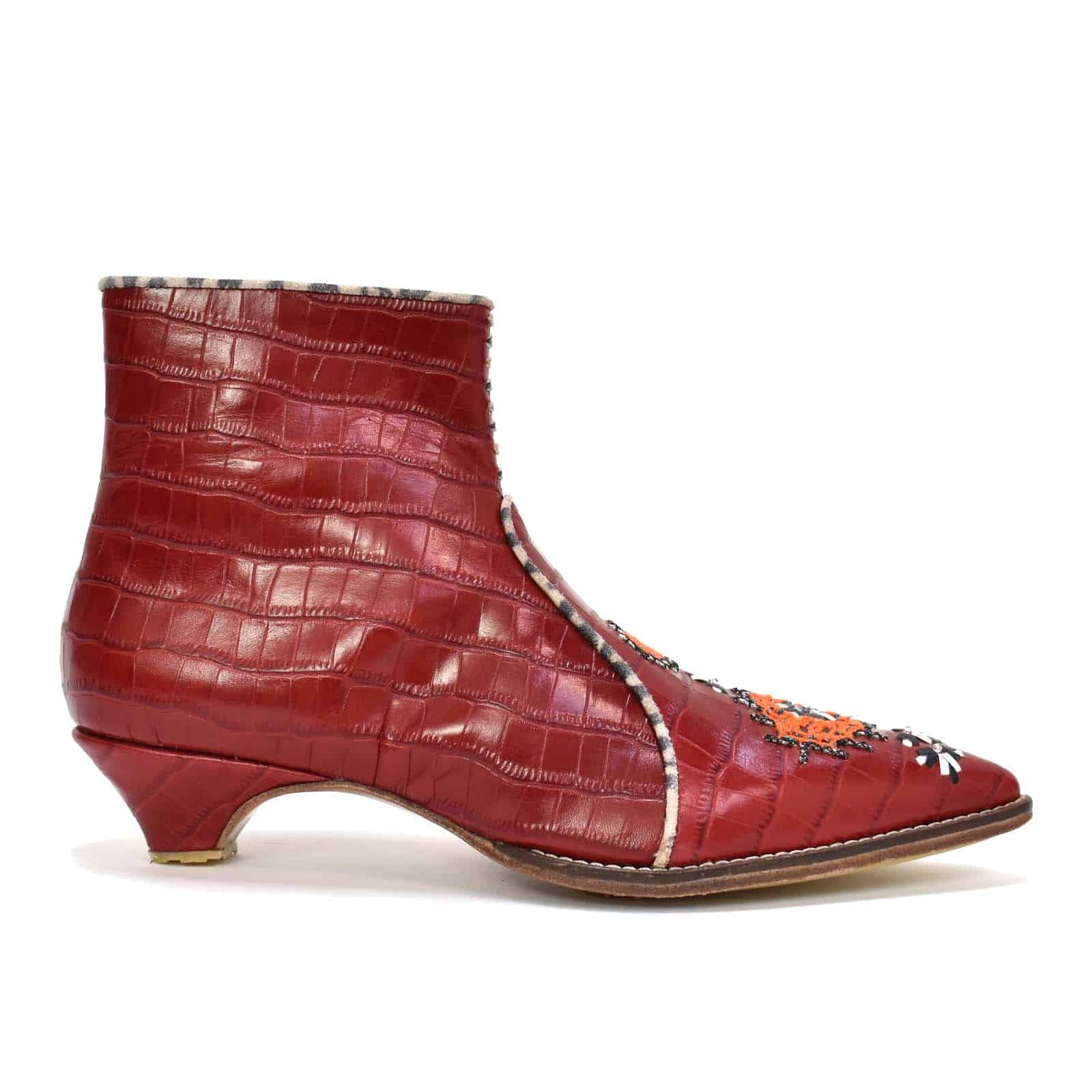 Meher Kakalia - NANA HEEL - croc red