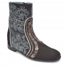 Meher KakaliaMeher Kakalia - QUEEN KANDY WEDGE - black quilt/dark earth