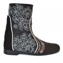 Meher KakaliaMeher Kakalia - QUEEN KANDY WEDGE - black quilt/dark earth