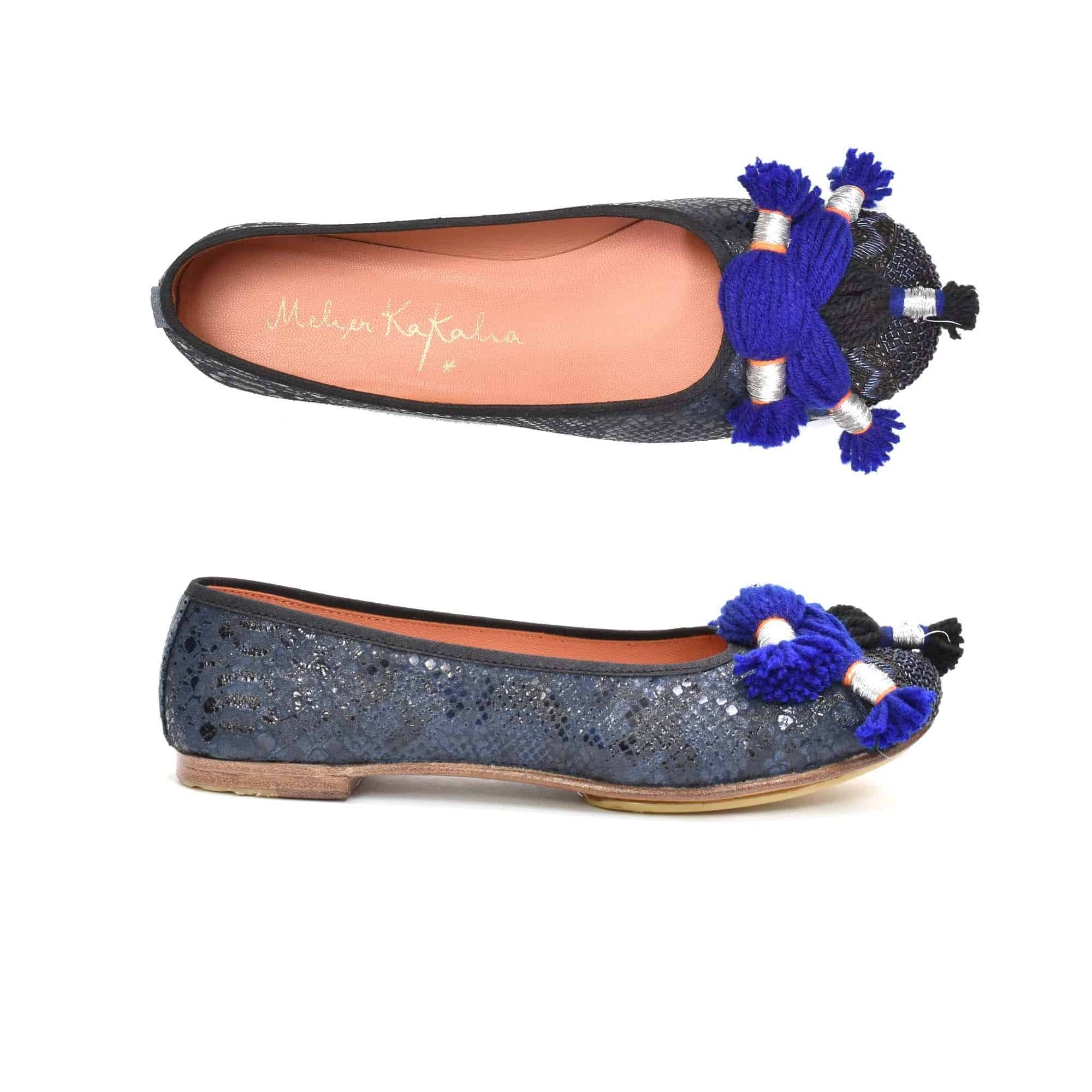 Meher Kakalia Meher Kakalia - LALKA FLAT - snake navy