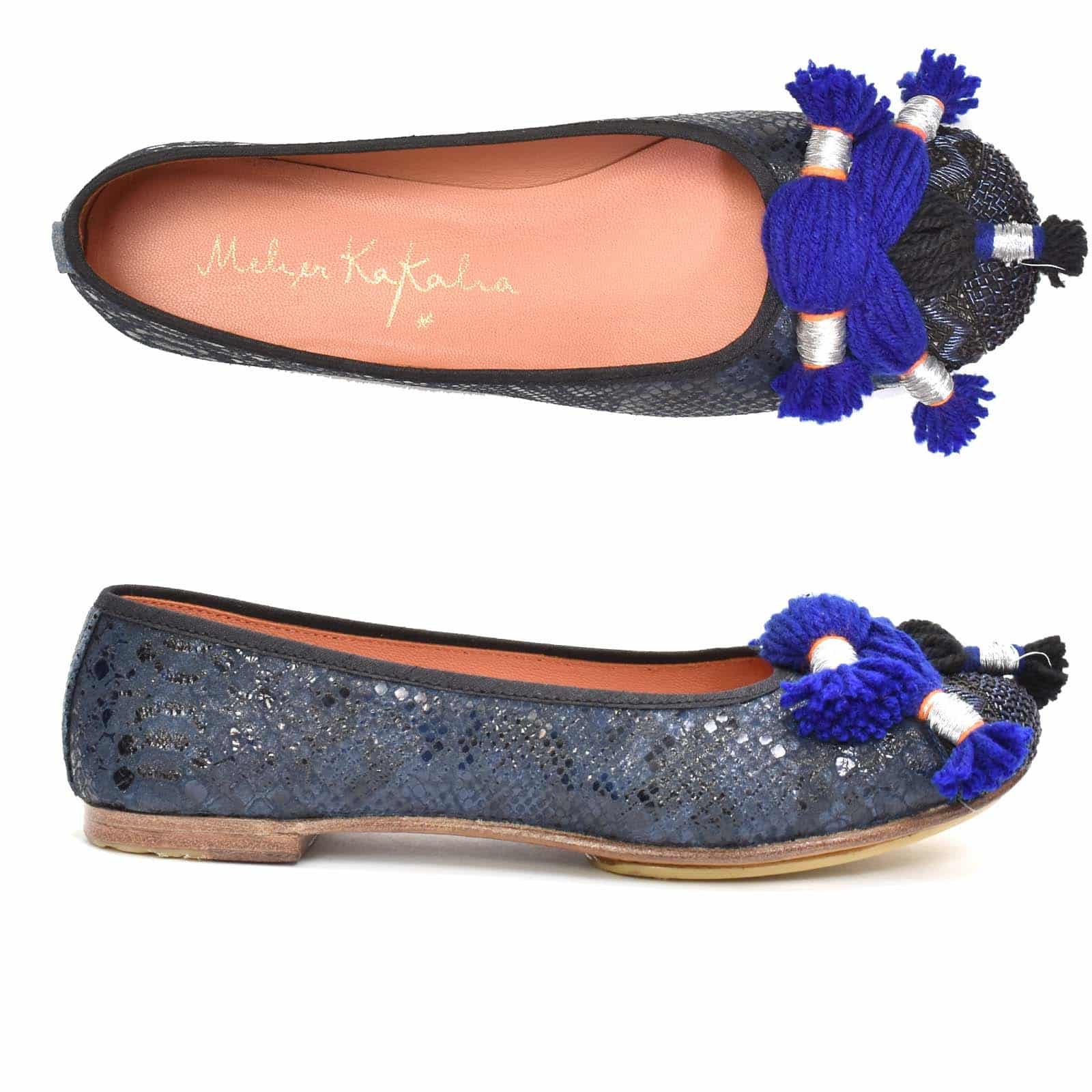 Meher Kakalia - LALKA FLAT - snake navy