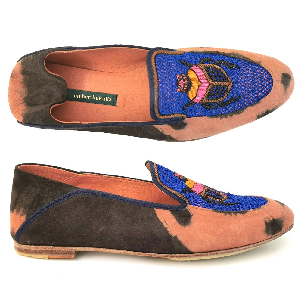 Meher Kakalia - SCARAB MOCCASIN - td cognac