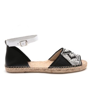 QUEEN YUCA SANDAL - BLACK/WHITE