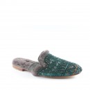 Meher KakaliaQUEEN PARATY SLIPPER - emerald