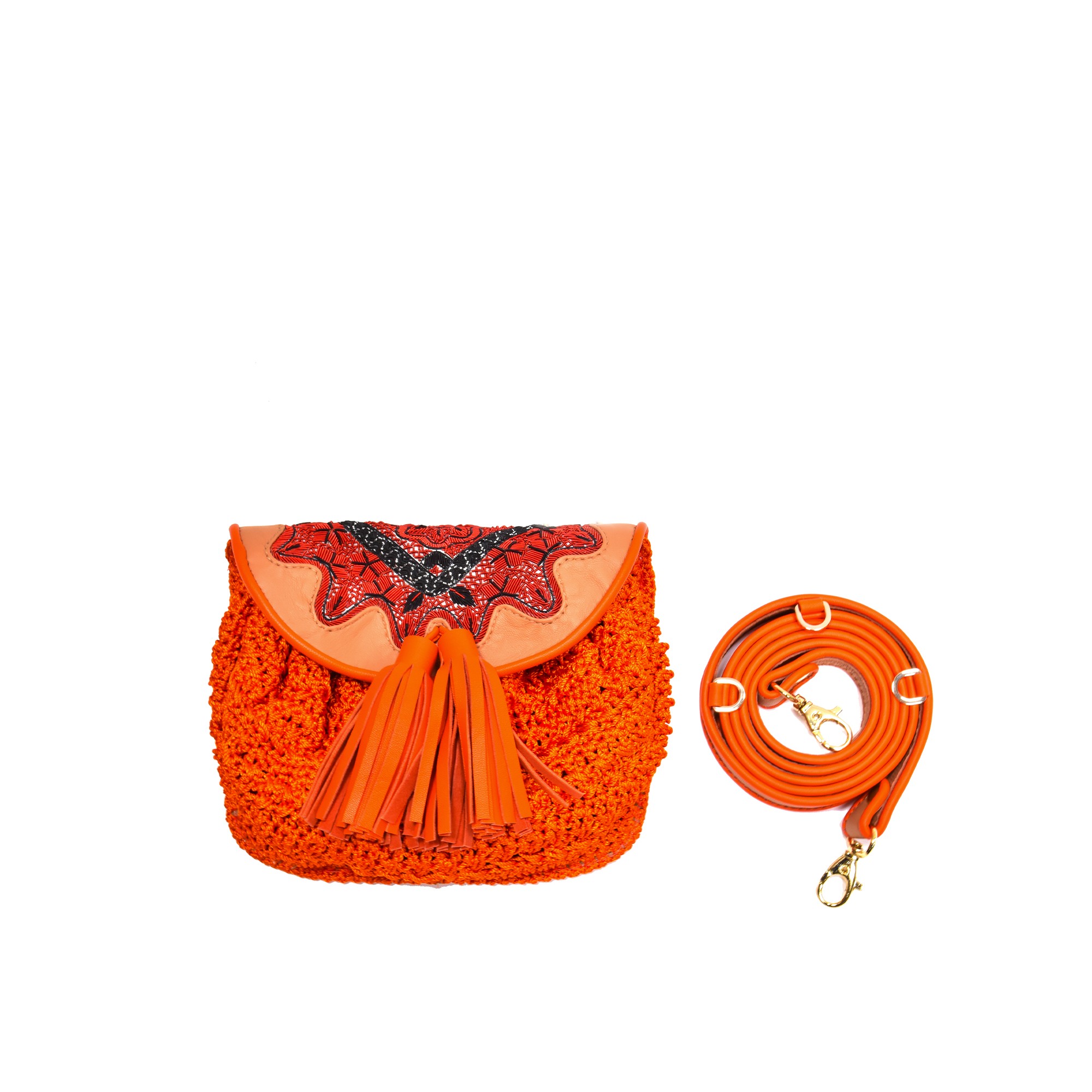 Meher Kakalia Meher Kakalia Handcrafted Accessories | Crochet Mini Accordion Bag