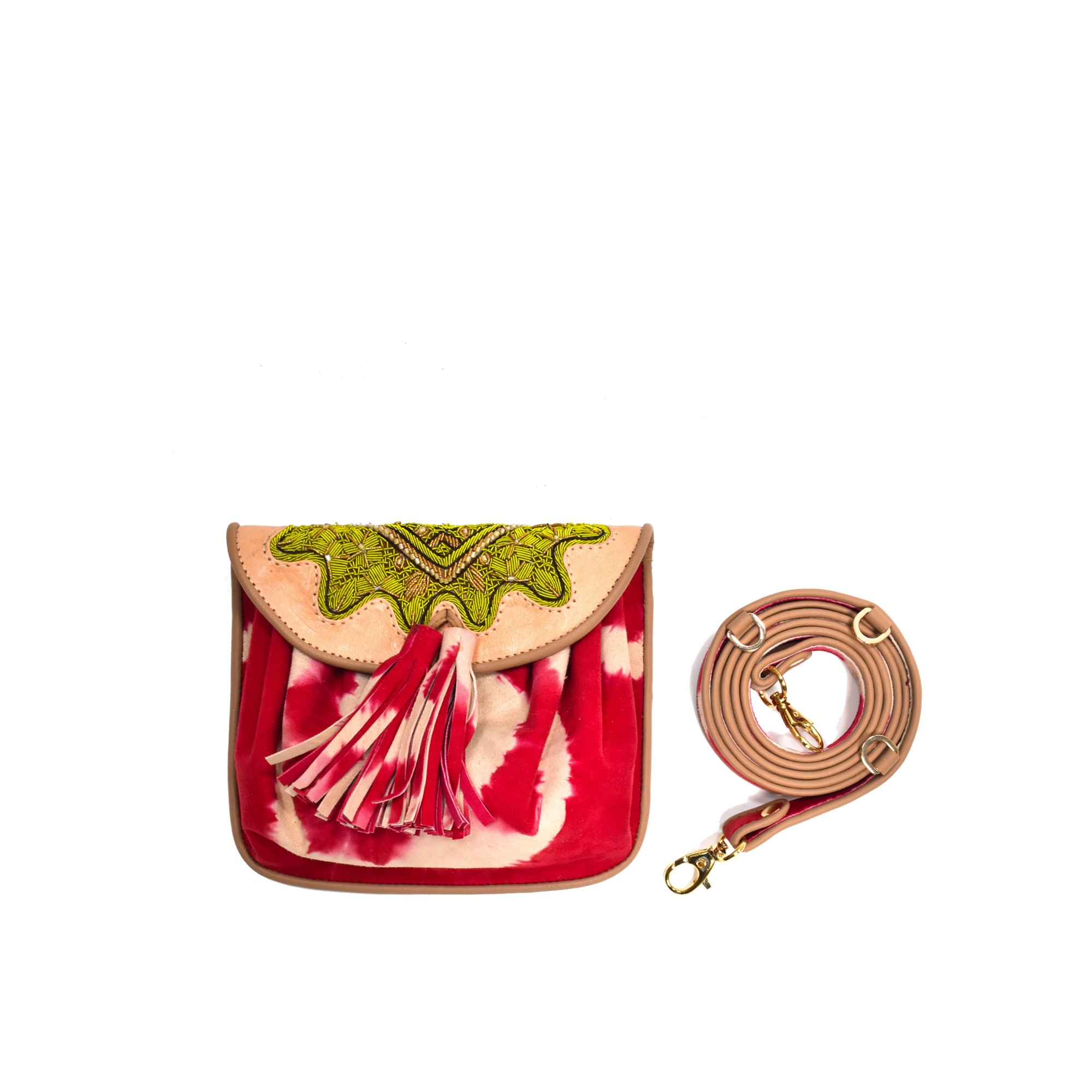 Meher Kakalia Meher Kakalia Handcrafted Accessories | Tie-dye Mini Accordion Bag