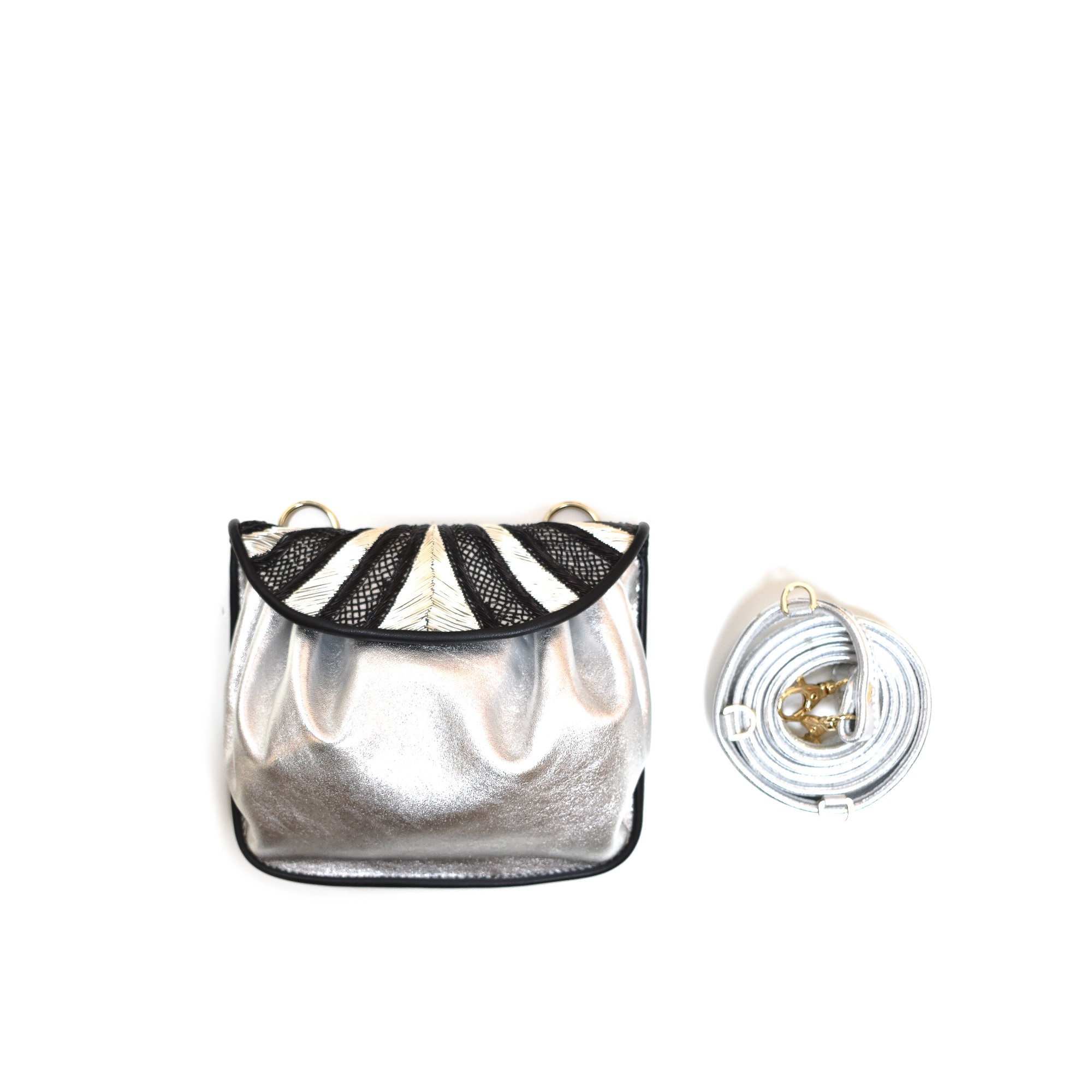 Meher Kakalia MIAMI ACCORDION BAG - sonic silver/silver