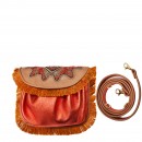 Meher KakaliaMINI ACCORDION BAG+FRINGE - sonic lawren+rusk/orange glitter