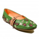 Meher KakaliaBANDANA STRAP BALLET - kelly green