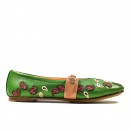 Meher KakaliaBANDANA STRAP BALLET - kelly green