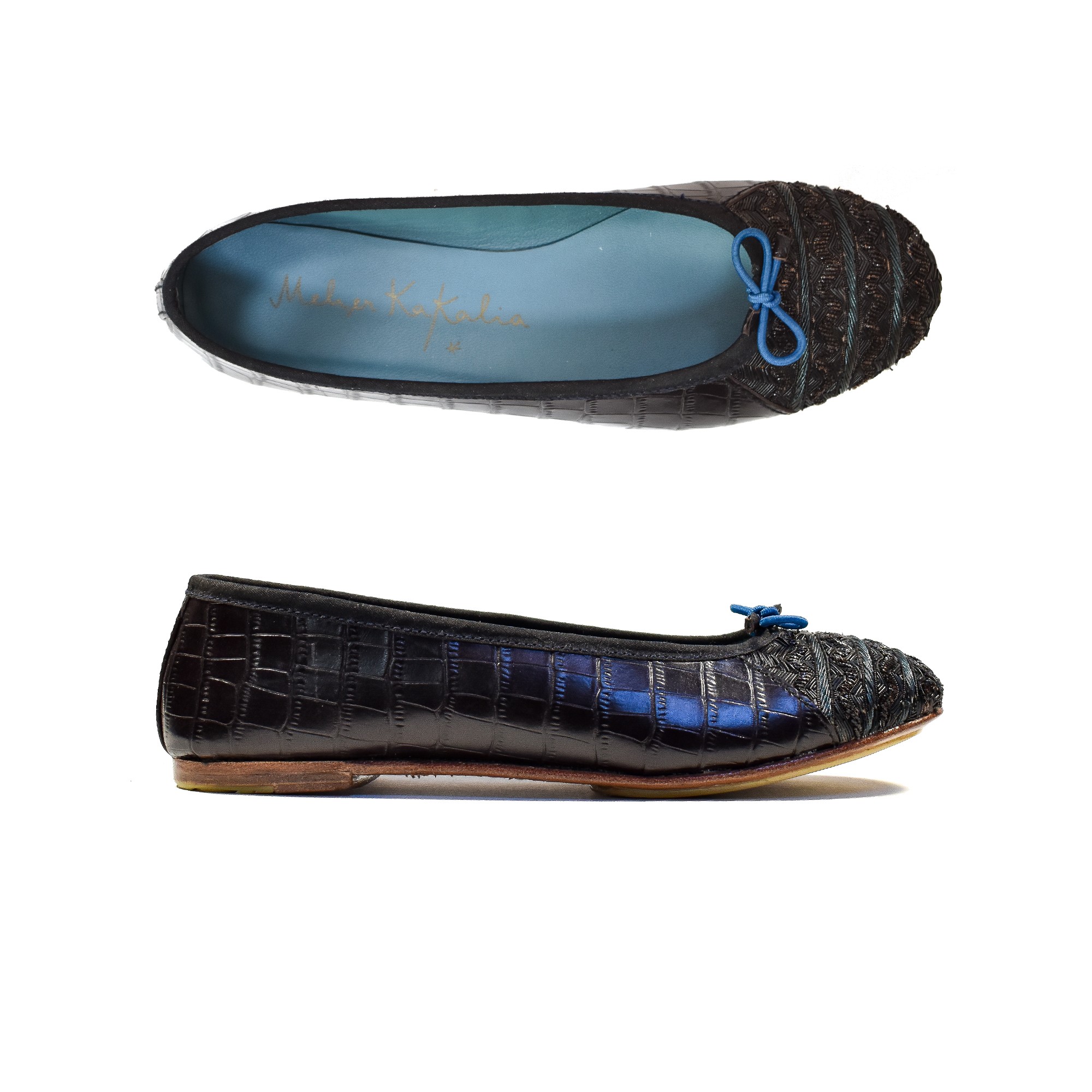 Meher Kakalia MISSISSIPPI BALLET - croc mahogany-black