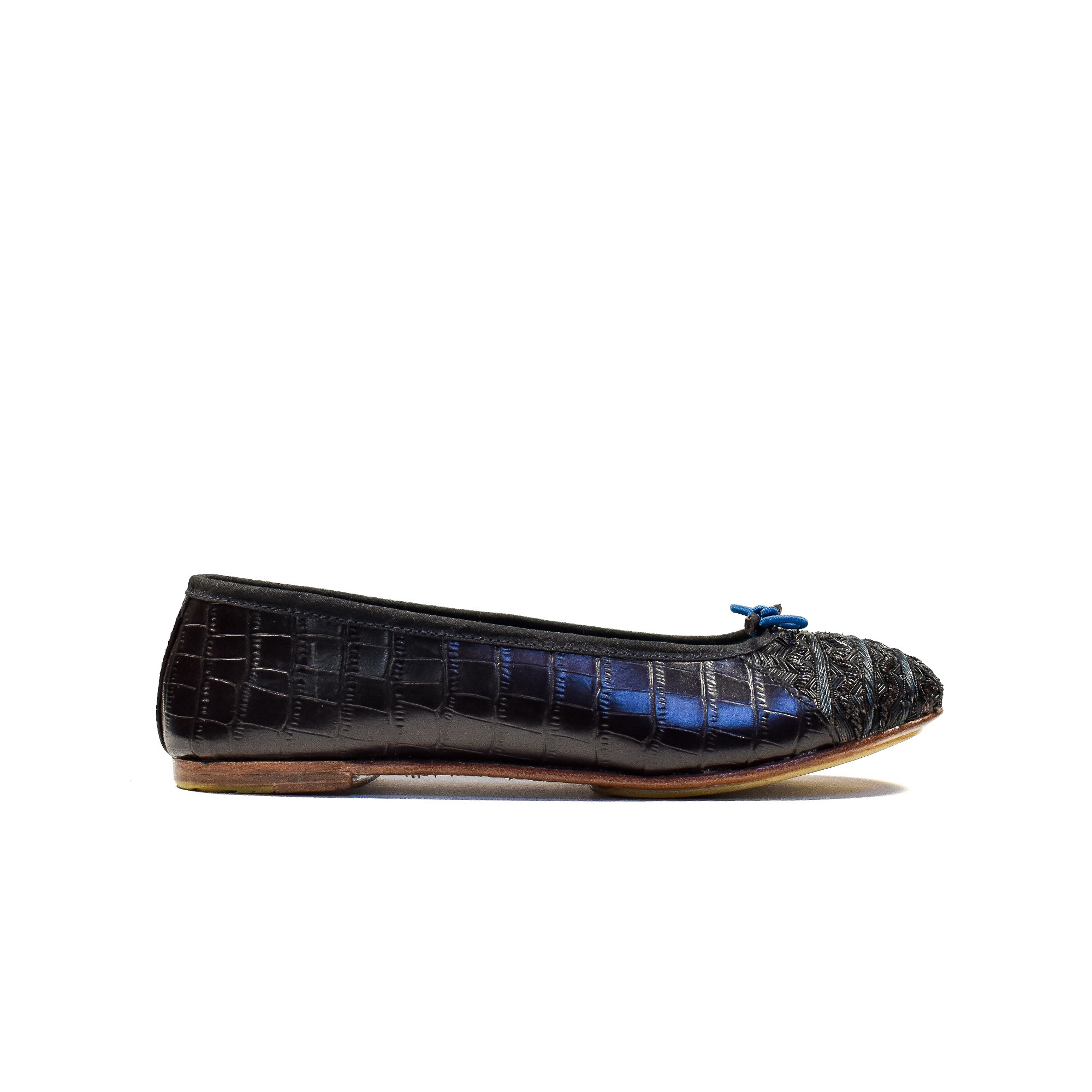 Meher Kakalia MISSISSIPPI BALLET - croc mahogany-black