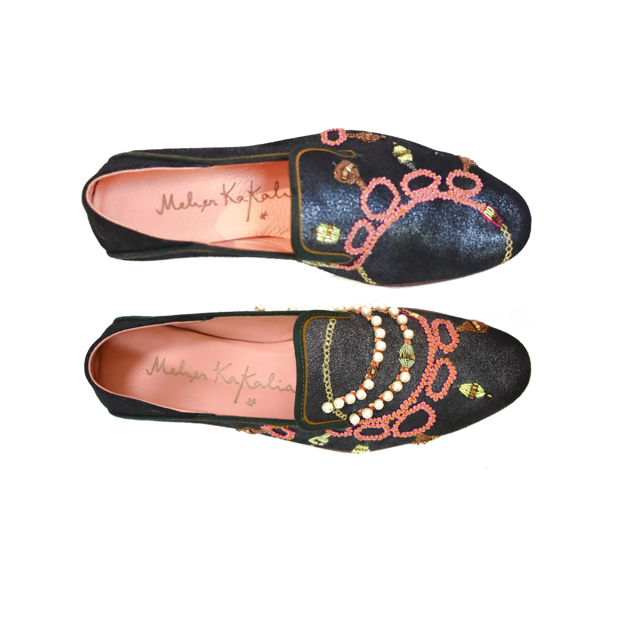 Meher Kakalia JEWEL MOCCASIN - shiny black