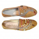 Meher KakaliaJEWEL MOCCASIN - suede spice