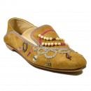 Meher KakaliaJEWEL MOCCASIN - suede spice