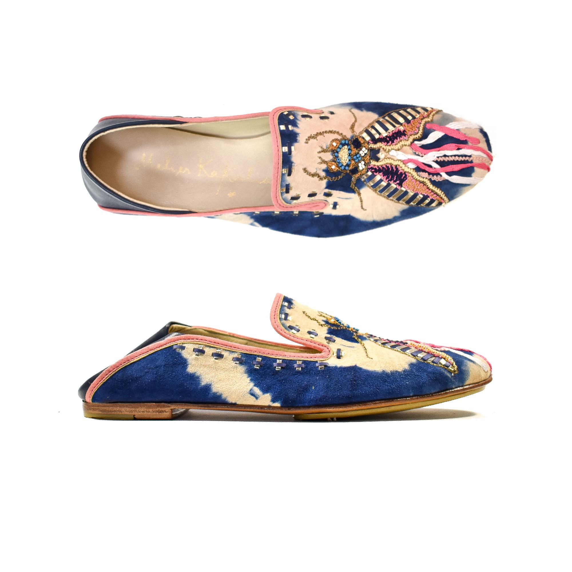 Meher Kakalia LUNA MOCCASIN - td blue beige