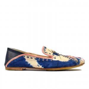 LUNA MOCCASIN - td blue beige