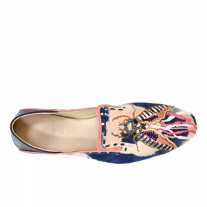 LUNA MOCCASIN - td blue beige