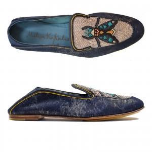 SELENE MOCCASIN - comet navy-turquoise