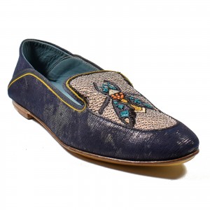 SELENE MOCCASIN - comet navy-turquoise