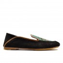 Meher KakaliaSELENE MOCCASIN - suede black-pale green