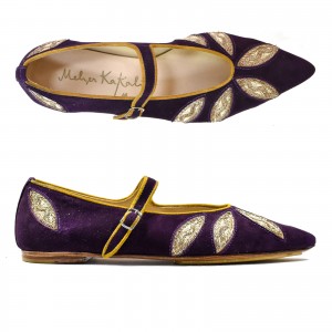 LULU POINT - suede purple-volga