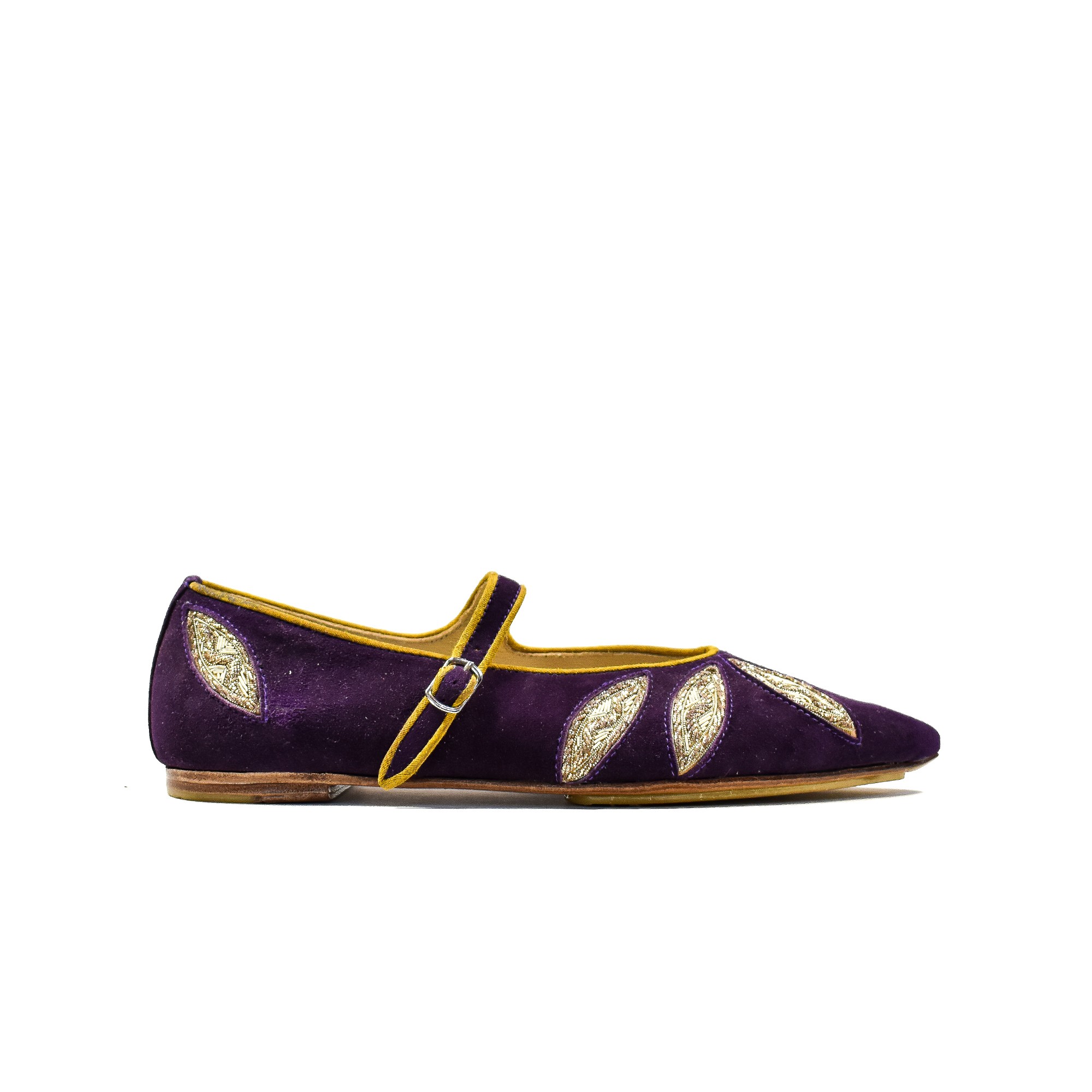 Meher Kakalia LULU POINT - suede purple-volga