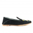 Meher KakaliaPYTHON MOCCASIN - suede black