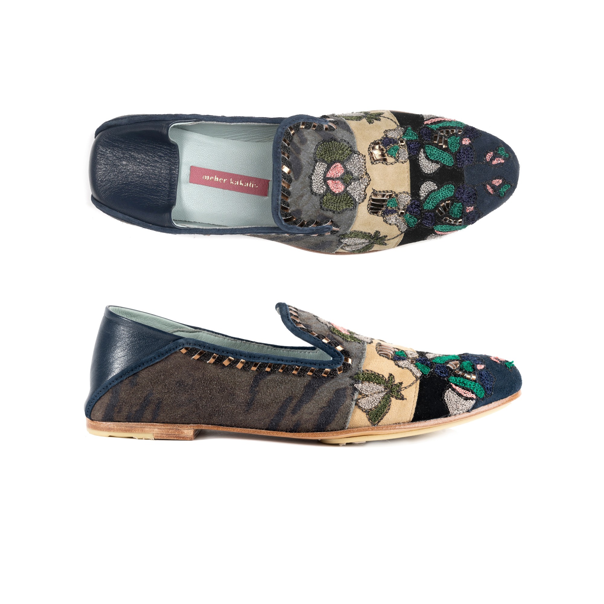 Meher Kakalia FRIDA MOCCASIN - MULTI BLUE