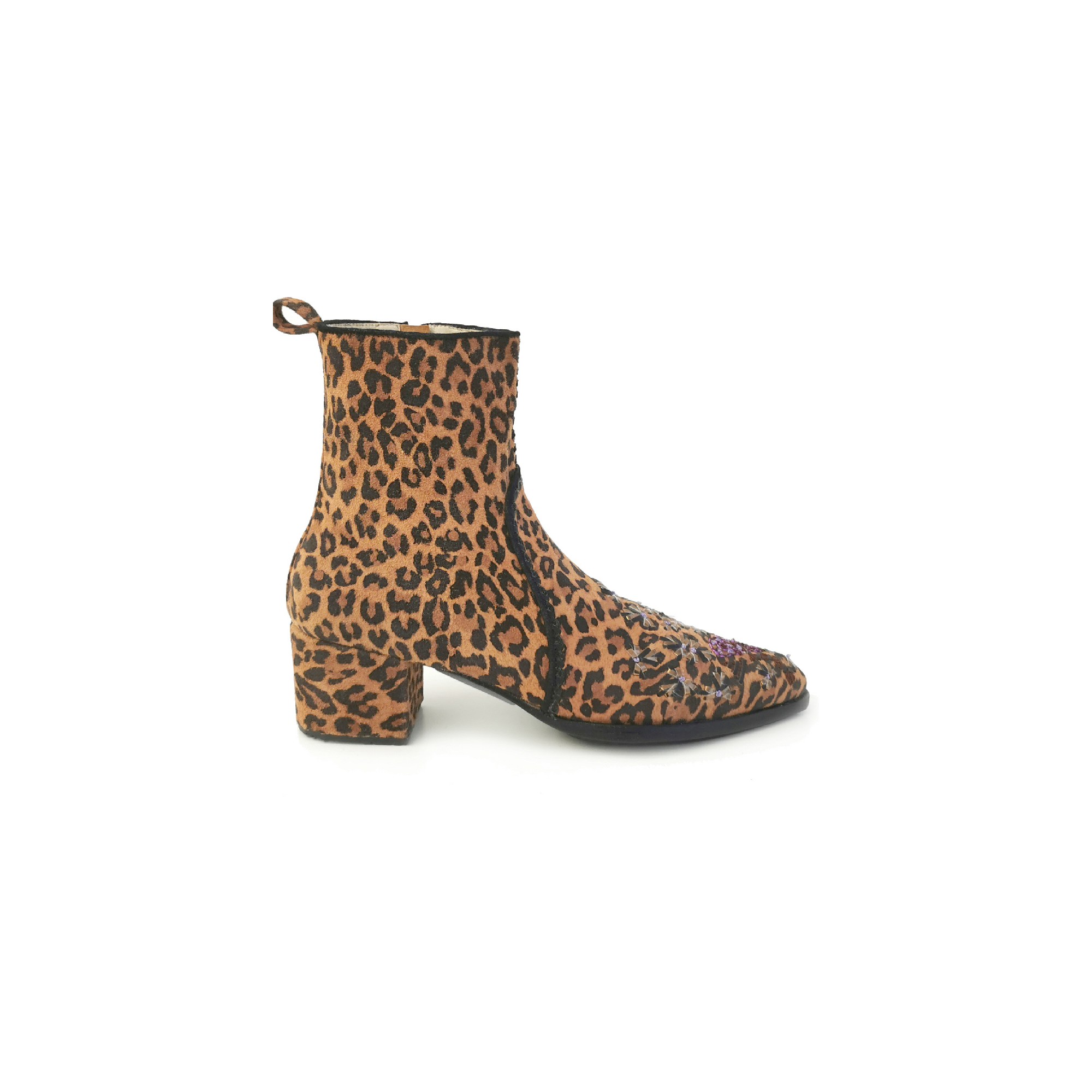 Meher Kakalia MANI POINT HEEL - leopard rust