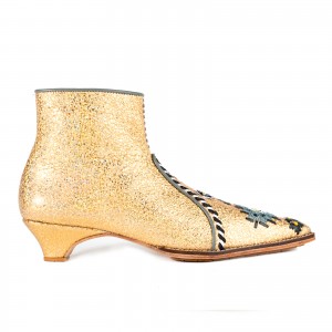 Croc Print Nana Heel Boot | Meher Kakalia