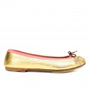 Meher KakaliaHandmade embroidered ballet flats in gold nappa leather, sustainable and luxurious for any occasion.