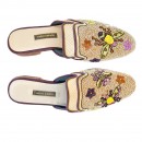 Meher KakaliaMeher Kakalia Potnia Slipper with bee and floral embroidery. Sustainable handmade mule with eco-friendly materials.