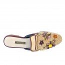 Meher KakaliaPotnia Slipper by Meher Kakalia, eco leather mule with hand embroidery. Stylish and unique sustainable footwear.