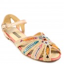 Meher KakaliaThese handmade sandals are hand embroidered, perfect for beach getaways. Elegant eco-friendly sandals by Meher Kakalia.