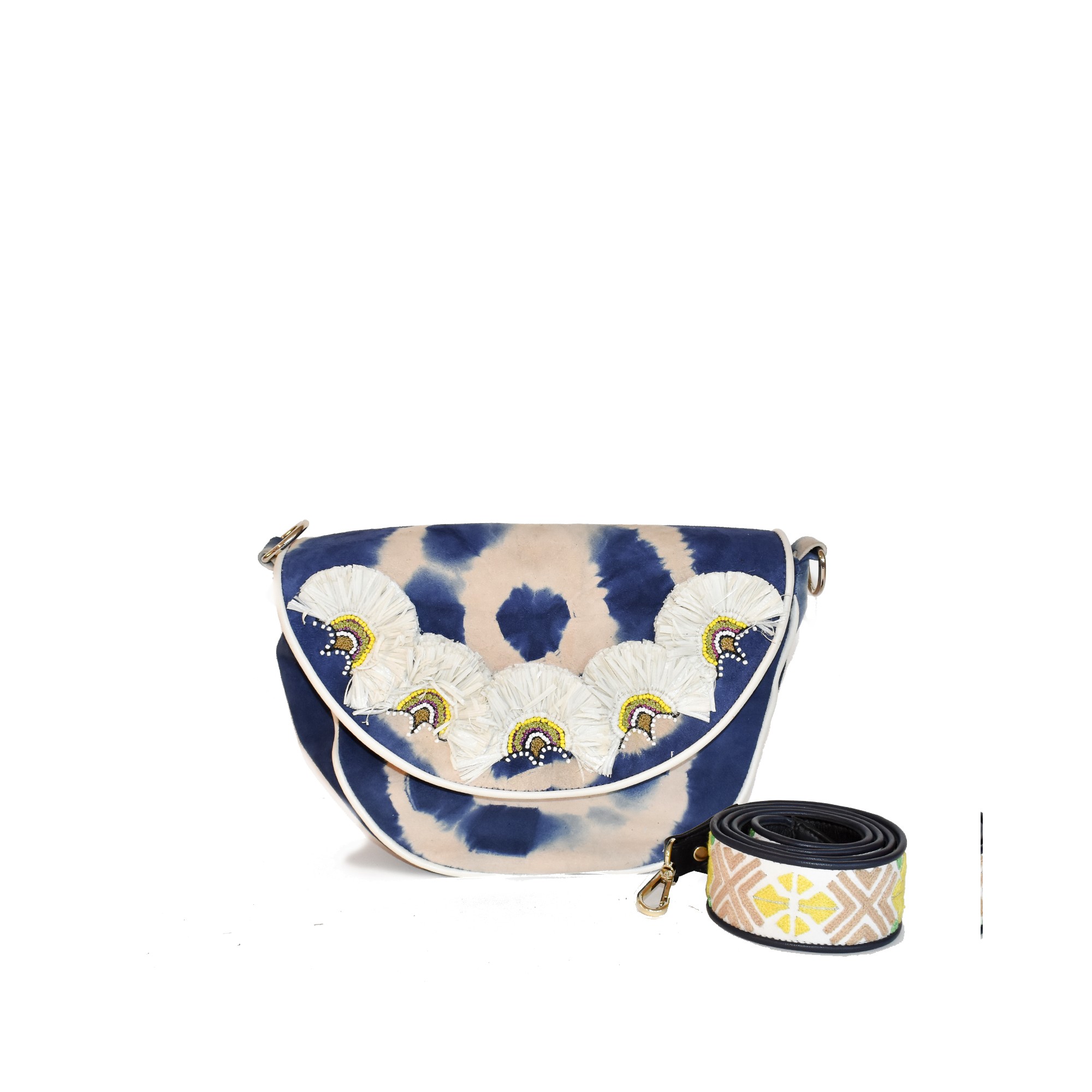 Meher Kakalia RIO BELL BAG - td blue beige