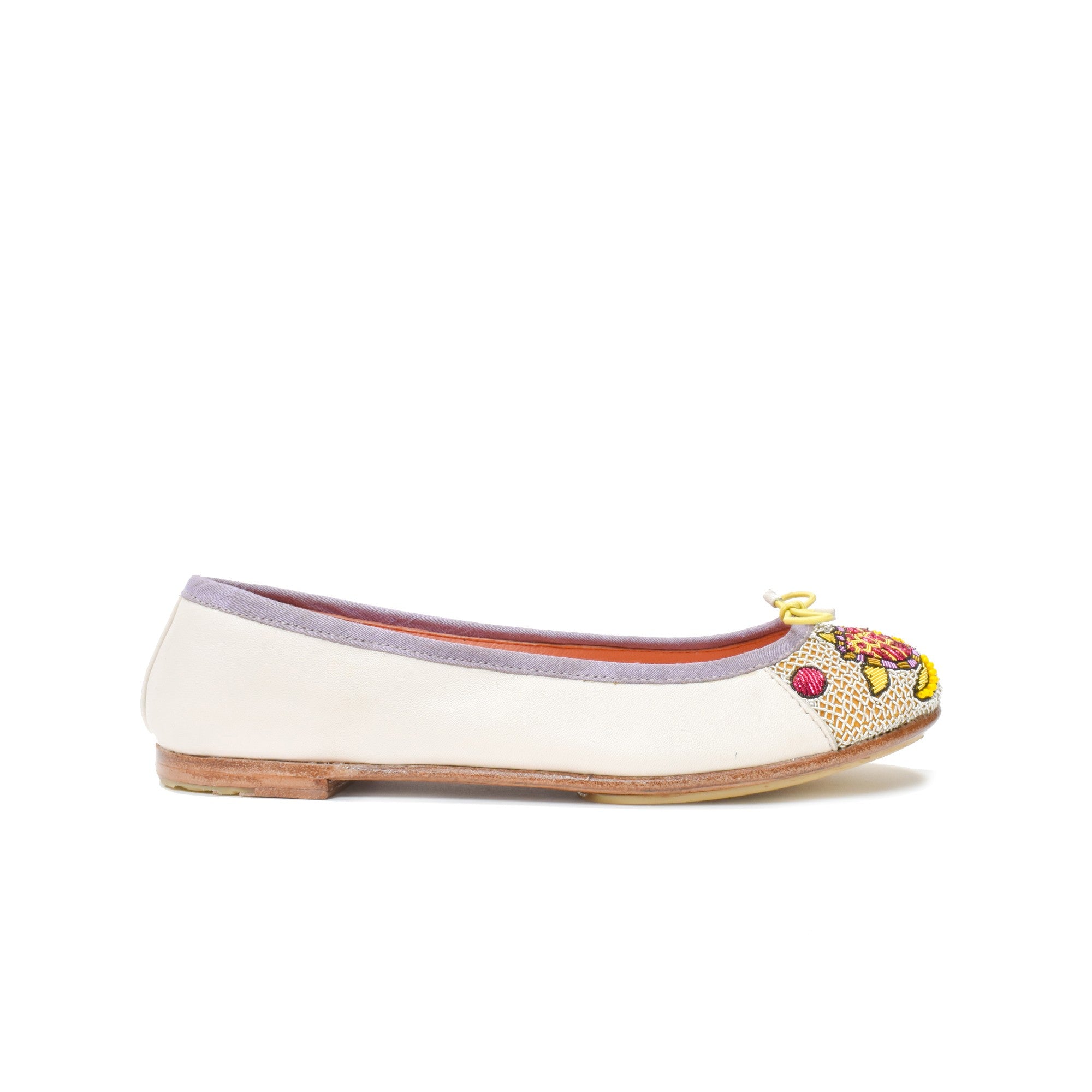 Meher Kakalia's Ballerinas with hand-embroidered turtles, crafted from luxurious Nappa leather and eco-friendly materials.