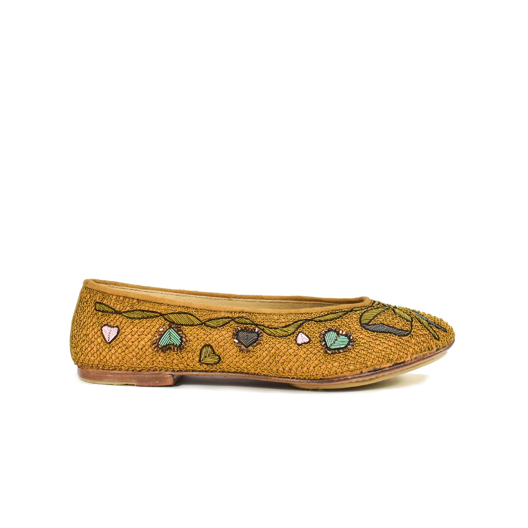 Meher Kakalia's handmade Darcey Ballet, made with eco-friendly materials and unique design.